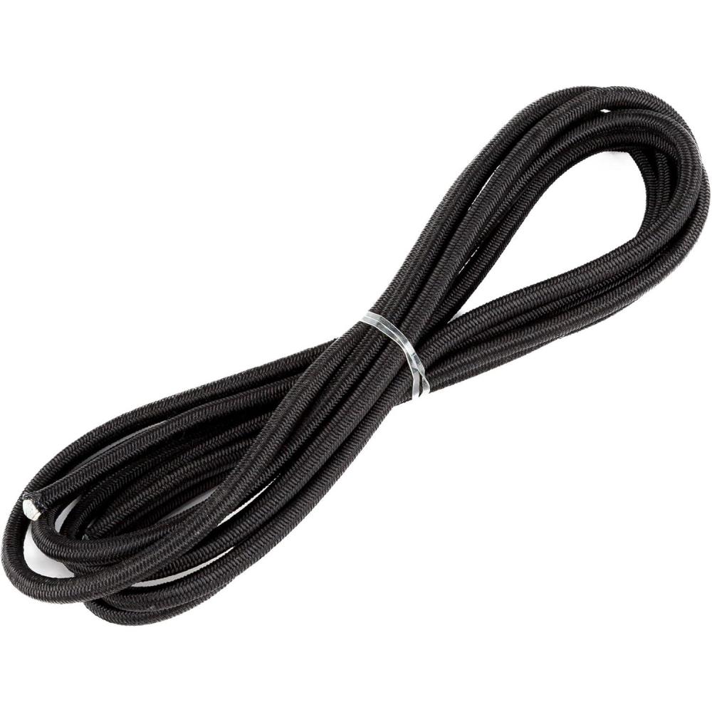 imageCARTMAN 14 Marine Grade Elastic Cord Crafting Stretch String 40kg x 50ft with 4 More Hooks for Camping Kayak Deck Crafting Blue ColorBlack