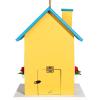 imageCARTMAN 05 Inch Thick Blue Bird Box House Wood Bird Houses for Outside Hummingbird House for Outside Clearance Garden Country Cottages 2PKColourful