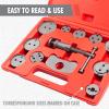 imageCARTMAN 12pc Heavy Duty Disc Brake Caliper Tool Kit Universal Front and Rear Brake Piston Tool Screwin Wind Back Rewind and Piston Compression Forces or Rotates Pistons into Calipers