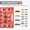 imageCARTMAN 12pc Heavy Duty Disc Brake Caliper Tool Kit Universal Front and Rear Brake Piston Tool Screwin Wind Back Rewind and Piston Compression Forces or Rotates Pistons into Calipers