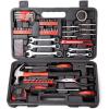 imageCARTMAN 148 Piece Automotive and Household Tool Set Perfect for Car Enthusiasts and DIY Home RepairsRed