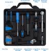imageCARTMAN 205 Piece Ratchet Wrench Tool Set 14quot ampamp 38quot ampamp 12quot Drive with SAEMetric Sockets Kit in Plastic Toolbox122 PC