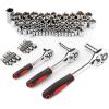 imageCARTMAN 205 Piece Ratchet Wrench Tool Set 14quot ampamp 38quot ampamp 12quot Drive with SAEMetric Sockets Kit in Plastic Toolbox205 PC