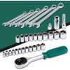 imageCARTMAN 238Piece Socket Wrench Auto Repair Tool Combination Package Mixed General Household Hand Tool Set Tool Kit with Plastic Toolbox Storage CaseGreen