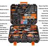 imageCARTMAN 238Piece Socket Wrench Auto Repair Tool Combination Package Mixed General Household Hand Tool Set Tool Kit with Plastic Toolbox Storage CaseOrange