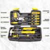 imageCARTMAN 39Piece Home Tool Set Kit Essential Household Hand Tools with Plastic Storage CaseYellow