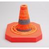 imageCARTMAN 4 Pack 18 Inch Collapsible Traffic Cones Safety Road Parking Cone for Traffic Control Driving Construction Cones with Reflective Strips Collar Orange