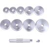 imageCARTMAN Bearing Race and Seal Bushing Driver Install Set 1 Handle and 9 Discs Collar Axle Housing with Carrying Case Master Universal Aluminum Bush Drive Seal Kit for Automotive Wheel Bearings