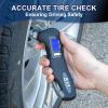 imageCARTMAN Digital Tire Pressure Gauge 150PSI Air Gauge with LED Flashlight Car Window Breaker Seatbelt Cutter for Cars Bikes Trucks