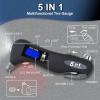 imageCARTMAN Digital Tire Pressure Gauge 150PSI Air Gauge with LED Flashlight Car Window Breaker Seatbelt Cutter for Cars Bikes Trucks