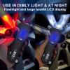 imageCARTMAN Digital Tire Pressure Gauge 150PSI Air Gauge with LED Flashlight Car Window Breaker Seatbelt Cutter for Cars Bikes Trucks