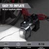 imageCARTMAN Dual Cylinder DC 12V Air Compressor for Car Heavy Duty Portable Tire InflatorTire Pump 120PSI with LED Light for AutoTruckSUV RVBalls etc Black
