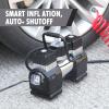 imageCARTMAN Dual Cylinder DC 12V Air Compressor for Car Heavy Duty Portable Tire InflatorTire Pump 120PSI with LED Light for AutoTruckSUV RVBalls etc Plug