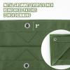 imageCARTMAN Finished Size 6x8 Feet Tan Canvas Tarp with Rustproof Grommets 12 Oz Heavy Duty Multipurpose Tarpaulin Cover for Canopy Tent Roof Camping WoodpileOlive Green