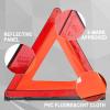 imageCARTMAN Foldable Warning Triangle Emergency Warning Triangle Reflector Safety Triangle Kit Pack of 3 with Storage CaseFour Leg Base