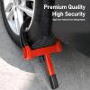 imageCARTMAN Heavy Duty Trailer Lock Wheel Clamp Universal Security Tire Lock Adjustable Anti Theft Lock for Trailers SUV Boats ATVs Motorcycles Golf Cart2pk Blackred