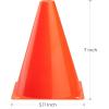 imageCARTMAN Plastic Training Cones Set of 1224 Pack 9quot or 1224 Pack 7quot or 1224 Pack Disc Cone Agility Soccer Cones Indoor Outdoor and Festive Events Field Marker Agility Cones7 24pk