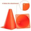 imageCARTMAN Plastic Training Cones Set of 1224 Pack 9quot or 1224 Pack 7quot or 1224 Pack Disc Cone Agility Soccer Cones Indoor Outdoor and Festive Events Field Marker Agility Cones7 12pk