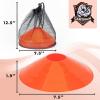 imageCARTMAN Plastic Training Cones Set of 1224 Pack 9quot or 1224 Pack 7quot or 1224 Pack Disc Cone Agility Soccer Cones Indoor Outdoor and Festive Events Field Marker Agility ConesDisc 12pk