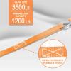imageCARTMAN Soft Loop TieDown Straps in Blue Color 8pk x 18in 3600lbs6pk Orange