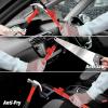 imageCARTMAN Steering Wheel Brake Lock Vehicle Anti Theft Security Brake Pedal Lock with Adjustable Length Fit for Distance from Steering Wheel to Pedal Within 21in to 30in Red
