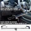 imageCARTMAN Steering Wheel Lock Bar Heavy Duty Anti Theft Security Brake Pedal Lock with Adjustable Length 3 Keys Included Silver