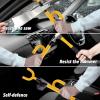 imageCARTMAN Vehicle Steering Wheel Lock Car Anti Theft Security Lock with Adjustable Length Fit for Cars Trucks Vans and SUVsYellow