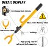 imageCARTMAN Vehicle Steering Wheel Lock Car Anti Theft Security Lock with Adjustable Length Fit for Cars Trucks Vans and SUVsYellow