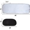 imageCARTMAN Windshield Sun Shade 63quot x 34quot Baby Sun Shade for Car Window Side 20quotx12quot Durable 210T Material Car Sun Visor for UV Rays Storage Pouch Included60x21