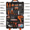 imageCartman 149 Piece Tool Set General Household Hand Tool Kit with Cordless Screwdriver Blue198 PC