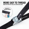 imageCartman 1quot x 12 Lashing Straps Cargo TieDown Strap Up to 600lbs 6pk in Carry Bag BlackBlack