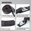 imageCartman 1quot x 12 Lashing Straps Cargo TieDown Strap Up to 600lbs 6pk in Carry Bag BlackBlack