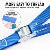 imageCartman 1quot x 12 Lashing Straps Cargo TieDown Strap Up to 600lbs 6pk in Carry Bag BlackBlue