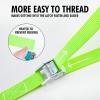 imageCartman 1quot x 12 Lashing Straps Cargo TieDown Strap Up to 600lbs 6pk in Carry Bag BlackGreen