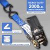 imageCartman 1quot x 15 Ratchet Tie Down up to 1500lbs 6pk in Carry Bag Cargo Straps4PK Blue