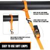imageCartman 1quot x 15 Ratchet Tie Down up to 1500lbs 6pk in Carry Bag Cargo Straps4PK Orange