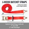 imageCartman 2quot x 27 Heavy Duty Ratchet Tie Down up to 10000 lbs 6pk in Carry Bag Cargo Straps6PK