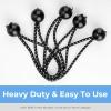 imageCartman 30 Pack 6 Inch Ball Bungee Cords Canopy Ties with Elastic String for Canopy Tarp Straps Tent Black6inch 90pk