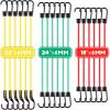 imageCartman 32 Piece Bungee Cords Assortment Jar Includes 10quot 18quot 24quot 32quot 40quot Bungee Cord with Hooks 8quot Canopy Tarp Ball Ties and Tarp Clips18 PC Adjustable hook