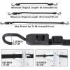 imageCartman 6 Pack Flat Adjustable Bungee Cords with Hooks 48 Inch Bungee Cords with Hooks Rubber Bungee Straps for Outdoor Camping Tarps