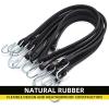 imageCartman Rubber Bungee Cords Set 20Pack 15 Inch 23 Max Stretch Heavy Duty Black Tie Down Straps for Outdoor Tarp Covers21Inch10PK