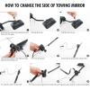imageCartman Universal Clipon Towing Mirror Extended Mirrors for Towing 360 Degree Rotation Adjustable Vibrationless Secure Fit 2PK2pk
