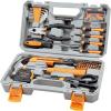 imageCARTMAN 126Piece Home Tool Set Kit Basic Household Hand Tools with Storage Case RedOrange