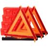 imageCARTMAN 3 Pack Warning Triangle DOT Approved Identical to United States FMVSS 571 125 Reflective Warning Road Safety Triangle Kit12PK With Sand