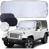 imageCARTMAN Windshield Sun Shade 63quot x 34quot Baby Sun Shade for Car Window Side 20quotx12quot Durable 210T Material Car Sun Visor for UV Rays Storage Pouch Included60x21