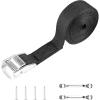 imageCartman 12ft Battery Tie Down Strap Battery Box Hold Down Lashing Straps Kit with Stainless Steel Deck Loop Mounts to Prevent Equipment from Slipping 4PK1PK