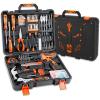 imageCartman 149 Piece Tool Set General Household Hand Tool Kit with Cordless Screwdriver Blue198 PC