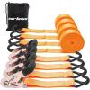 imageCartman 15quot x 15 Padded Ratchet Tie Down 3000Lbs Capacity 4pk Orange4PK
