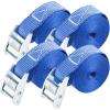 imageCartman 1quot x 12 Lashing Straps Cargo TieDown Strap Up to 600lbs 6pk in Carry Bag BlackBlue