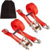 imageCartman 2quot x 27 Heavy Duty Ratchet Tie Down up to 10000 lbs 6pk in Carry Bag Cargo Straps2PK